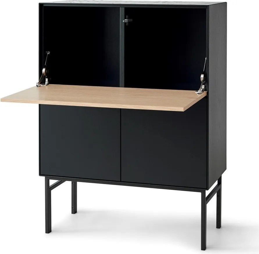 Mobile vino nero in rovere 91x111 cm Edge by Hammel - Hammel Furniture