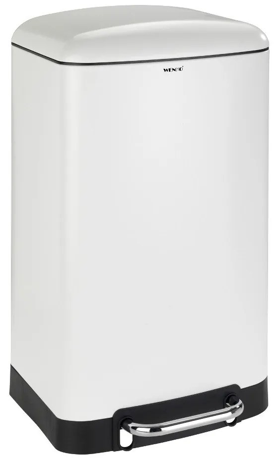 Cestino a pedale bianco , 30 l - Wenko