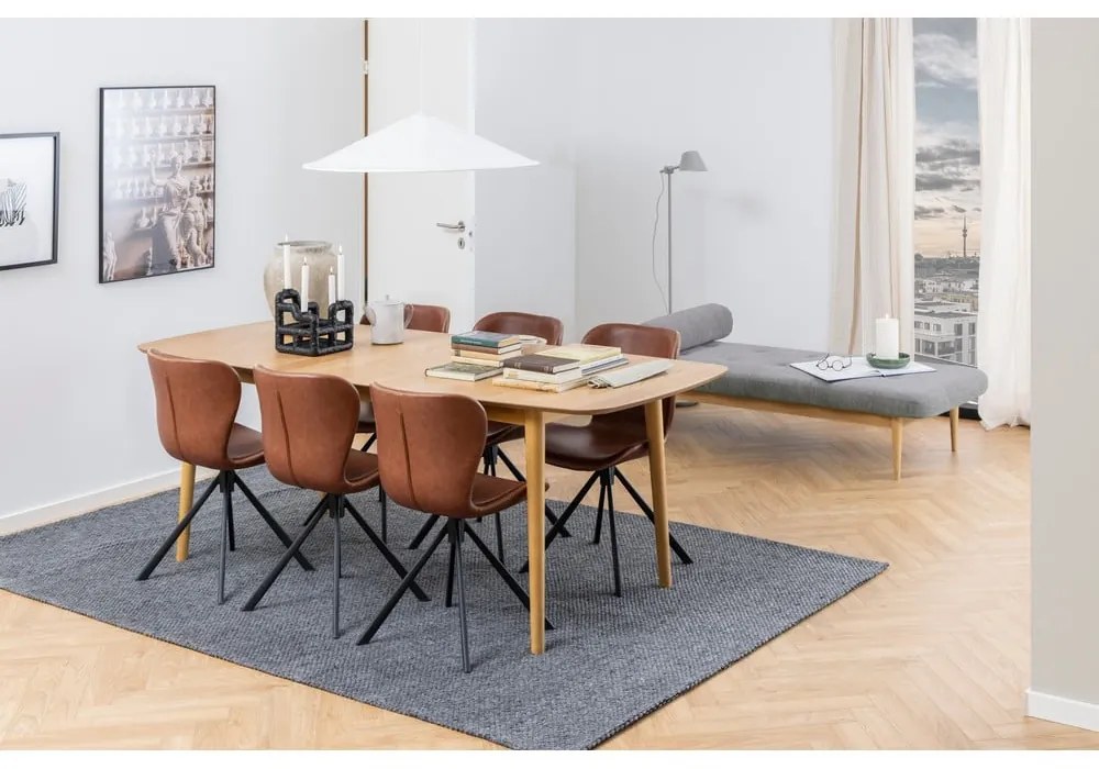 Tavolo da pranzo pieghevole con piano in rovere 180x90 cm Montreux - Actona