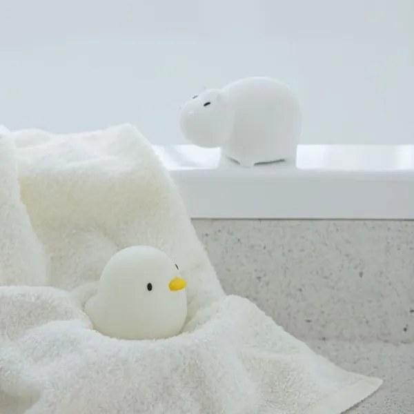 MegaLight - LED RGB Ricaricabile per bambini touch lampada per vasca da bagno SWIMMY DUCK LED/5V