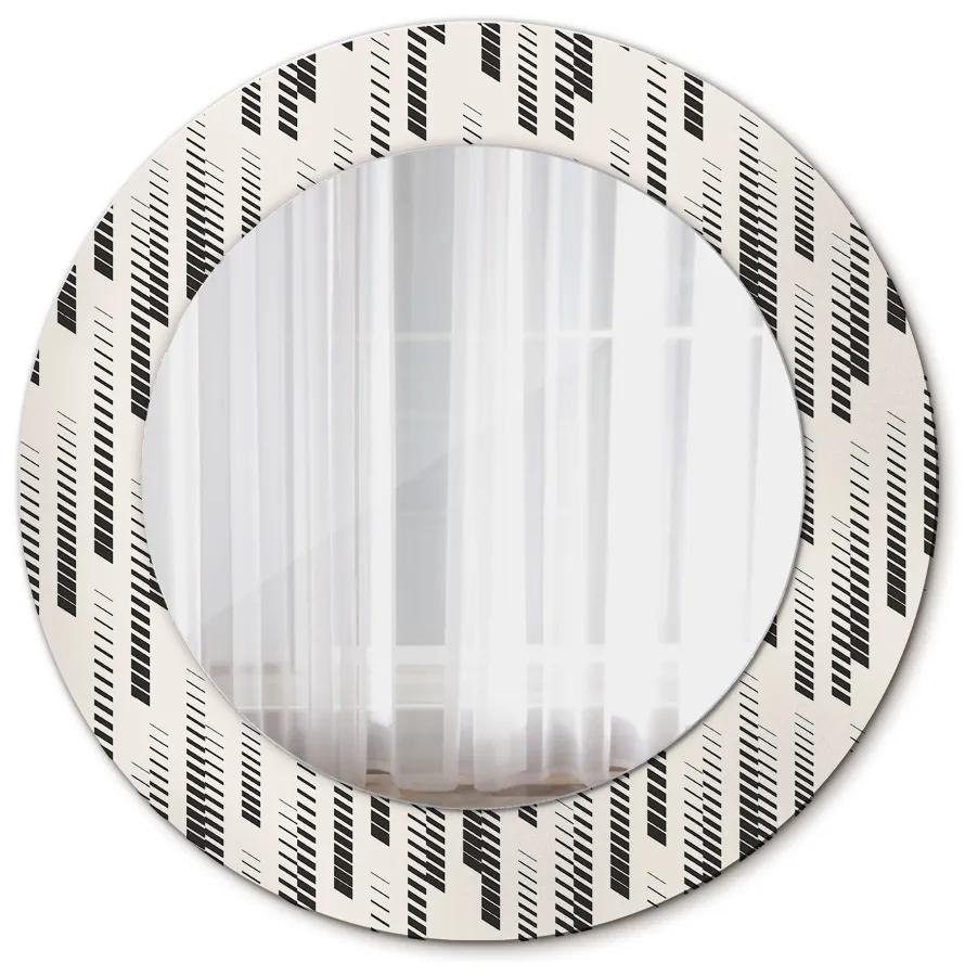 Specchio rotondo stampato Pattern a strisce fi 50 cm