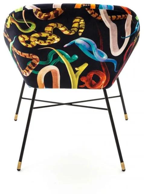 Seletti padded chair snakes
