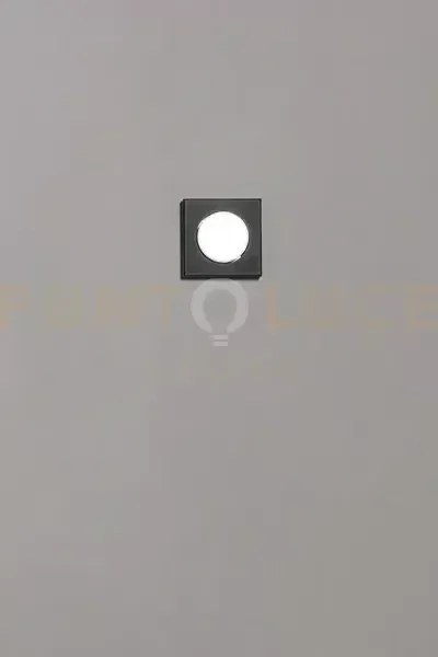 Bottone plafoniera in metallo nero opaco 1 luce attacco gx53 11,5cm