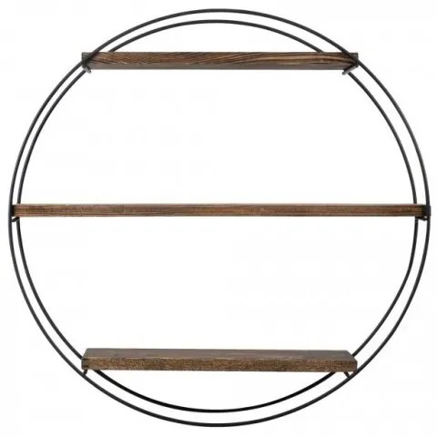 Mensola da parete TULIPA 60x15 cm abete/nero