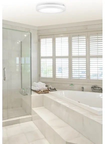 Top Light - Plafoniera da bagno LED COMET LED/40W/230V IP54, bianca, Ø 40 cm