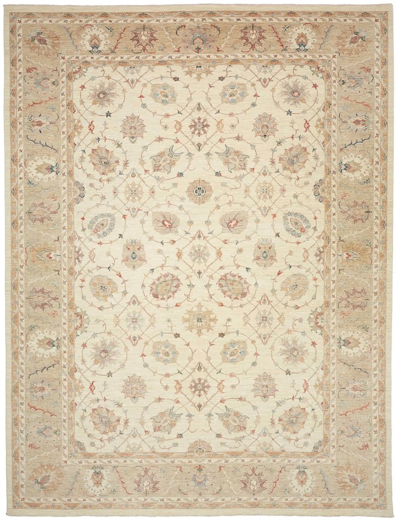 Ziegler Tappeto orientale 300x400 Beige (Pakistan) Annodato A Mano