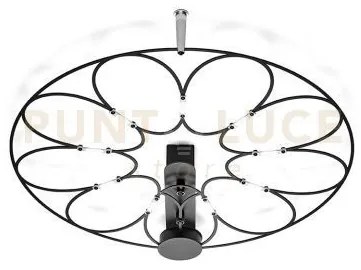 Lafra lampada da soffitto piccola  nera 2700k 735lm 9w dimmerabile ...