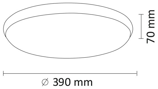 Plafoniera LED KERN LED/24W/230V nero
