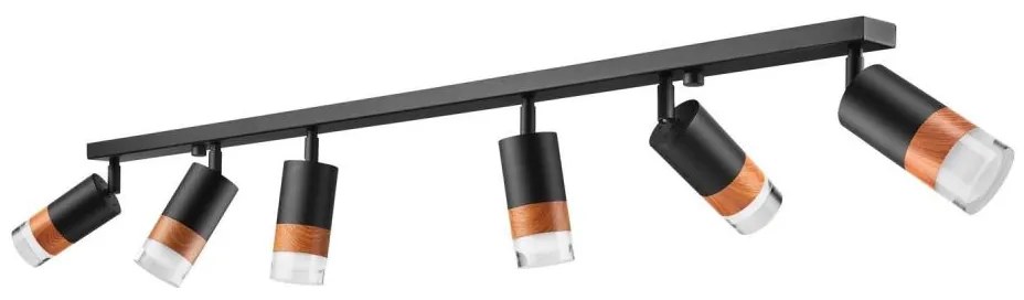 Faretto AURORA 6xGU10/10W/230V, lunghezza 117 cm