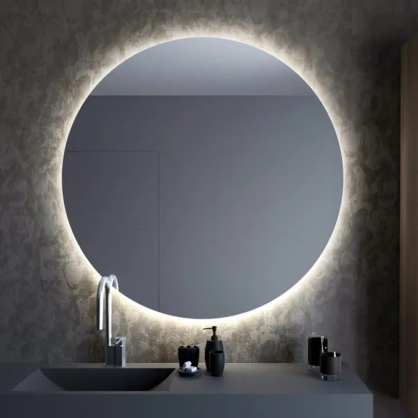 Baltica Design - Specchio da bagno LED con retroilluminazione BRIGHT 15W/230V 4500K Ø 70 cm IP65