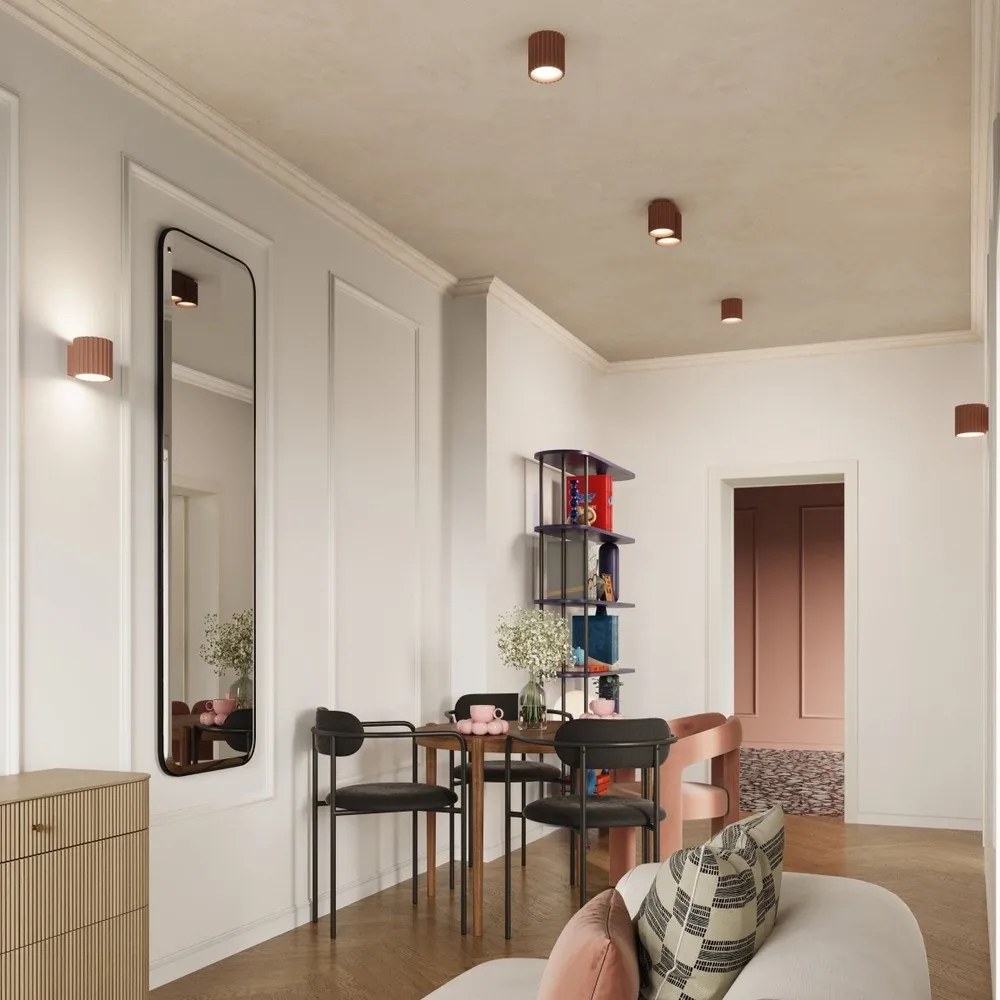 Lampada da parete marrone chiaro ø 10 cm Zora – Sollux