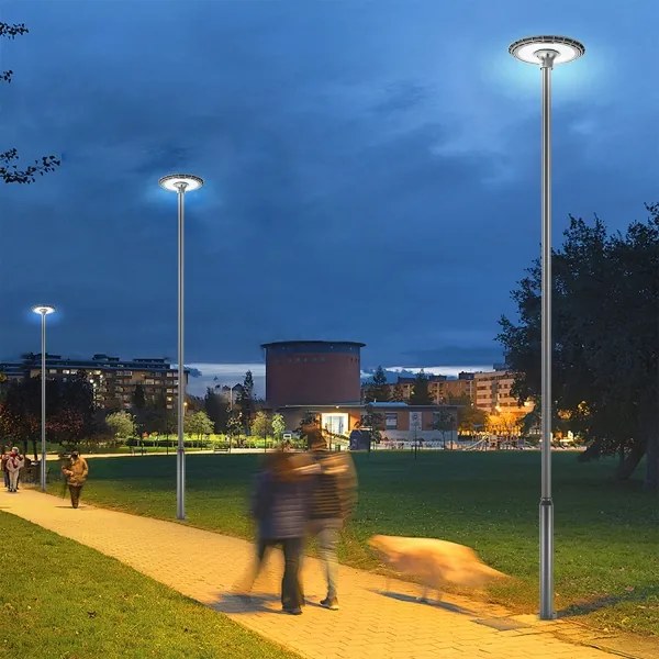 Brilagi -Asta in metallo per palo d'illuminazione esterna 5 m, diametro 58 mm, antracite
