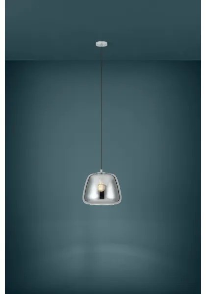 Eglo 39665 - Lampadario a sospensione con filo ALBARINO 1xE27/40W/230V diametro 35 cm fumé