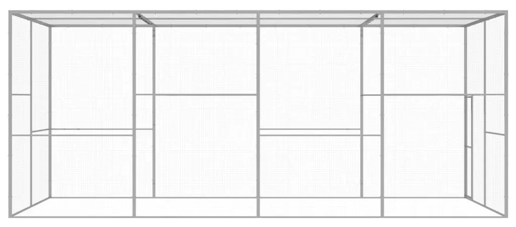 Gabbia per gatti 6x3x2,5 m in acciaio zincato