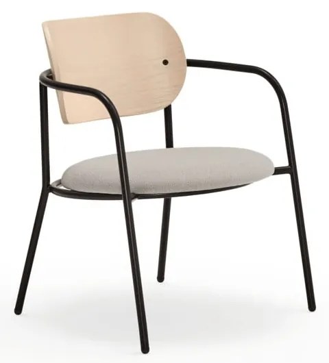 Sedia da pranzo grigio chiaro in frassino Eclipse - Teulat