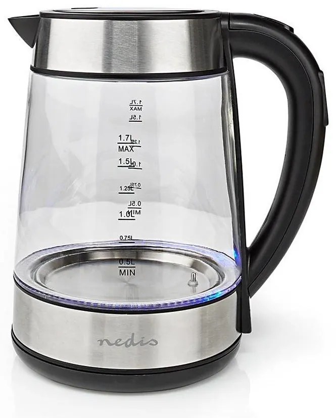 Nedis KAWK320EGS - Bollitore 1,7 L 2200W/230V
