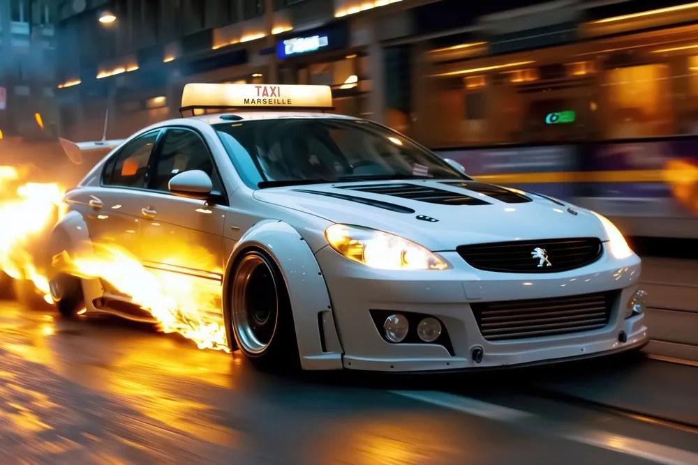 Stampa su tela – Taxi Peugeot