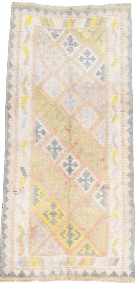 Shiraz Tappeto 250x120 Beige (Iran) Annodato A Mano