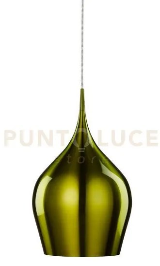 Ciondolo vibrante - metallo verde metallizzato
