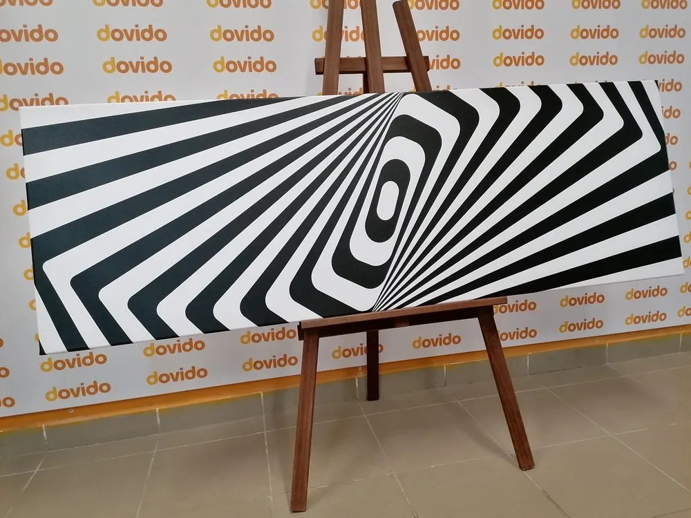Stampa su tela – Illusione in bianco e nero