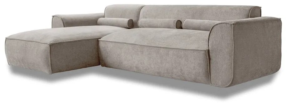 Divano angolare componibile beige (con penisola a sinistra) Flex Felix – Miuform