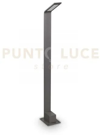 Agos paletto ip54 led 3000 k 670lm 6,5w antracite h.80cm
