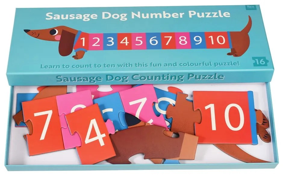 Puzzle 16 pezzi Sausage Dog - Rex London