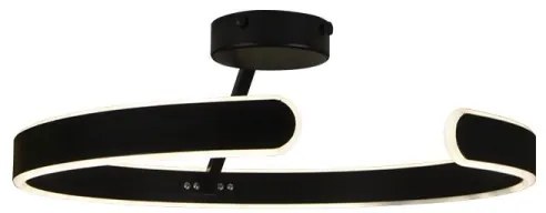 Lampadario a plafone LED dimmerabile LED/72W/230V 3000-6500K nero + telecomando