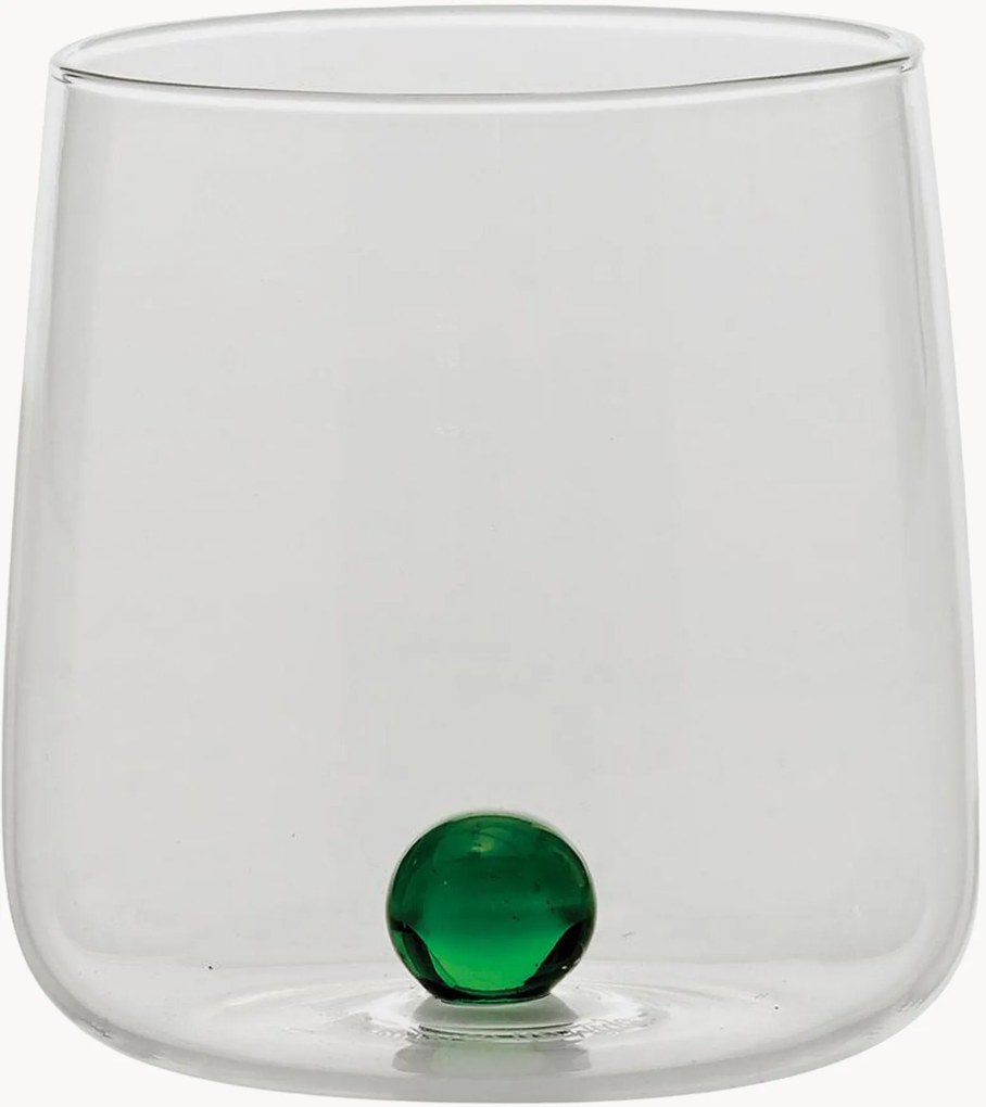 Bicchieri acqua fatti a mano in vetro borosilicato Bilia 6 pz