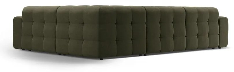 Divano angolare verde (con penisola a destra/a L) Kendal – Micadoni