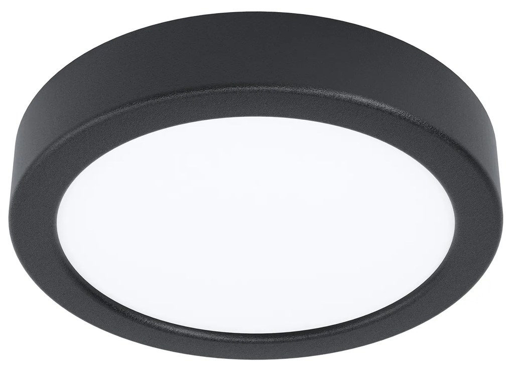 Plafoniera Moderna Fueva 5 In Acciaio Nero Led 11W 3000K Ip20