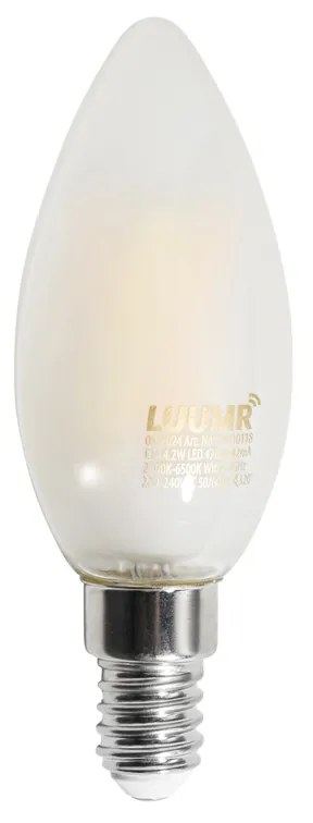 Set di 5 Lampadine LED Smart E14 C35 Opache 4.2W 470 lm 2700-6500K