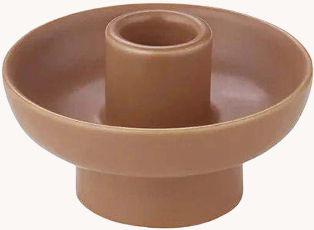 Portacandele in ceramica Vela