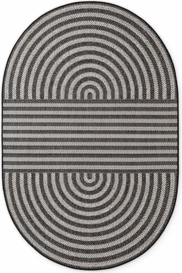 Tappeto da interno/esterno nero/color crema 160x230 cm Haringey Woodfield – Ted Baker