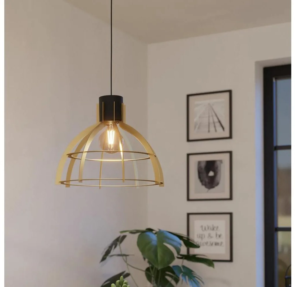 Eglo 43767 - Lampadario a sospensione con filo STILLINGTON 1xE27/40W/230V oro