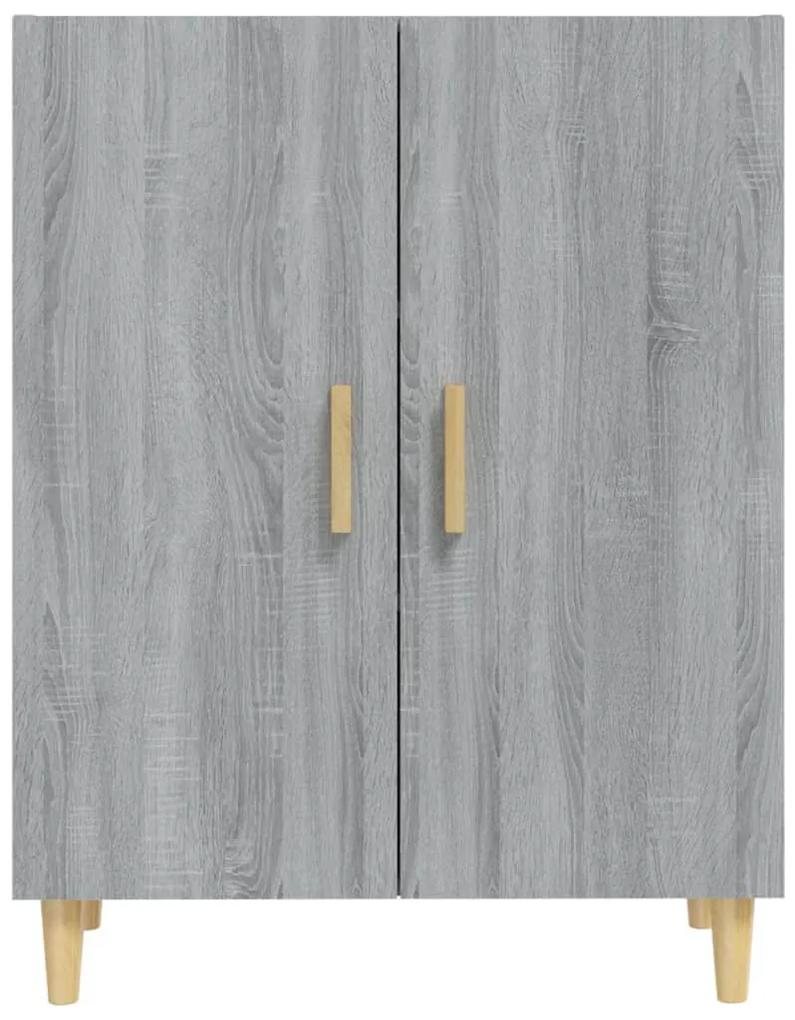 Credenza grigio sonoma 70x34x90 cm in legno multistrato