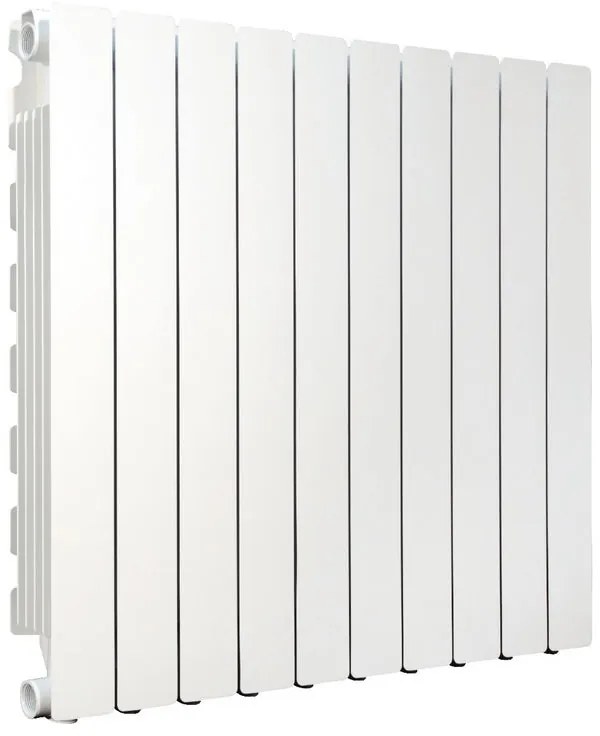 Radiatore acqua calda PRODIGE MODERN in alluminio, 10 elementi, interasse 700 mm, bianco