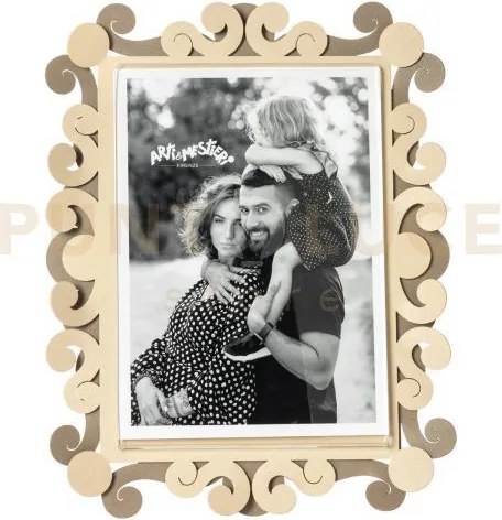 Portafoto koko grande beige,crema