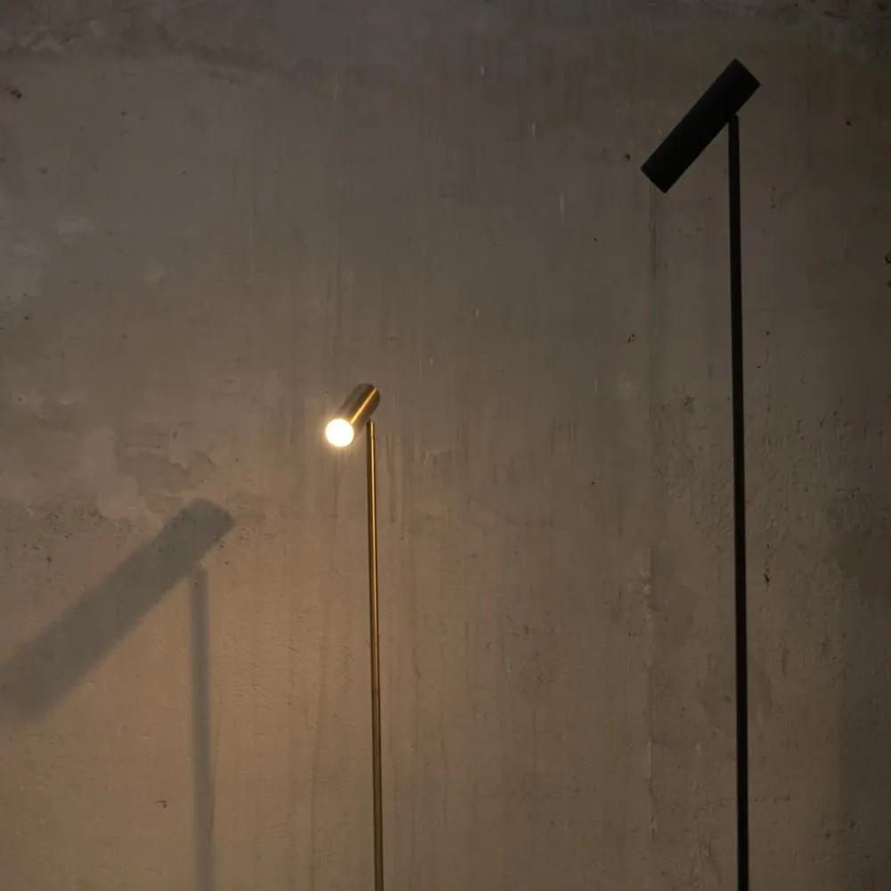 Lampada da terra nera, altezza 150 cm Milan - SULION