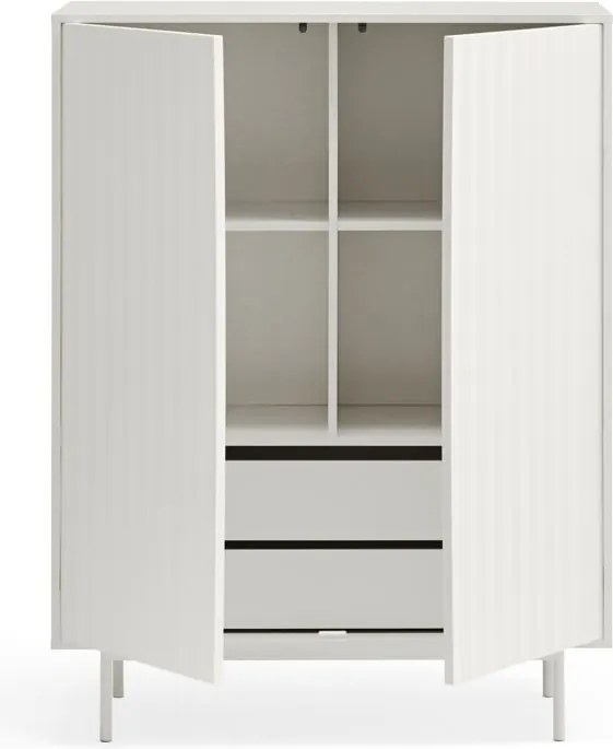 Cassettiera alta bianca 97x130 cm Sierra - Teulat