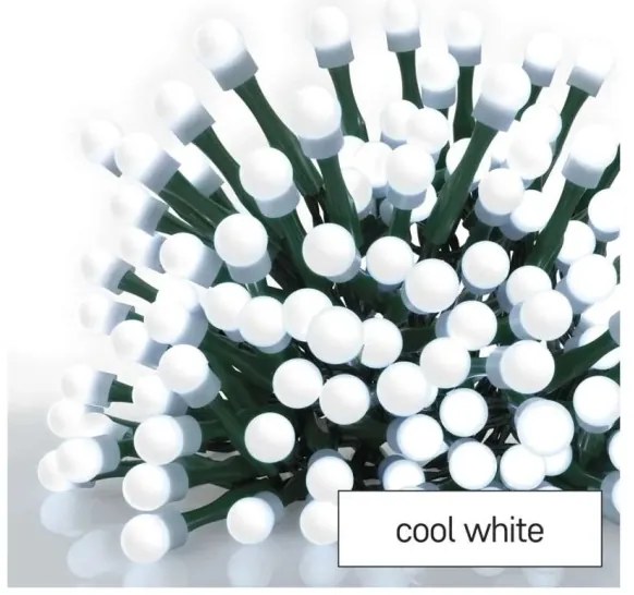 Catena luminosa natalizia a LED 300 LED, 8 modalità, 35 m, bianco freddo