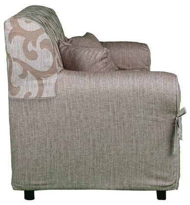 Divano 2 posti in tessuto sfoderabile DAMASCO 150 cm BEIGE