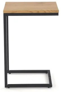 Tavolino da salotto AURIA rovere/nero