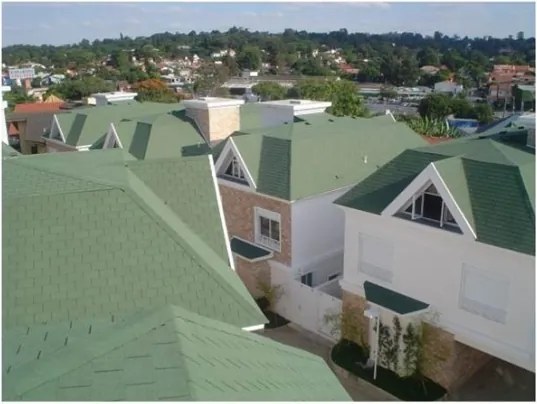 Tegola bituminosa Tegola canadese Premium Rectangular 3,05 mq 2101030001070 verde sfumato