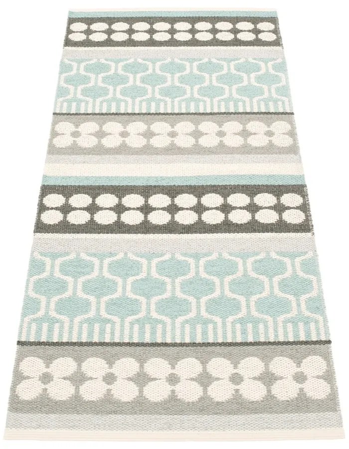 Passatoia da interno/esterno grigia/turchese 70x180 cm Asta Pale Turquoise – Pappelina