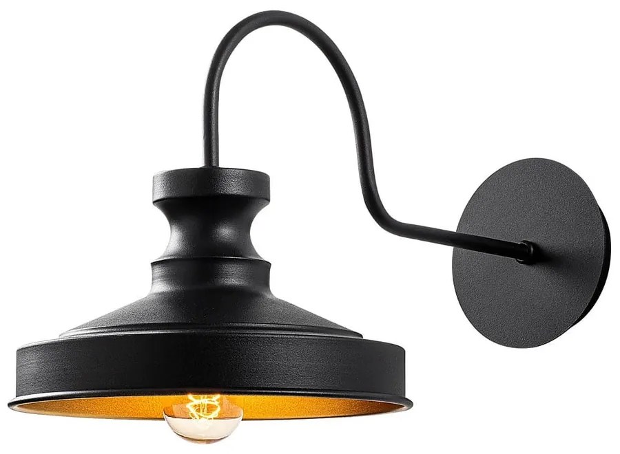 Lampada da parete nera Berceste – Opviq lights