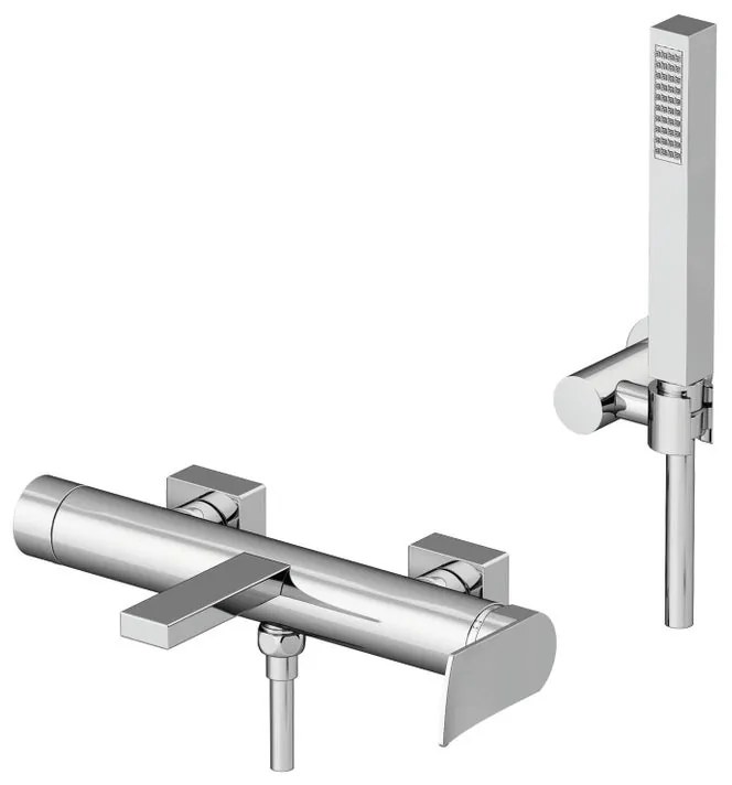 Rubinetto per vasca getto laminare cristallino Soffio cromo GATTONI RUBINETTERIA