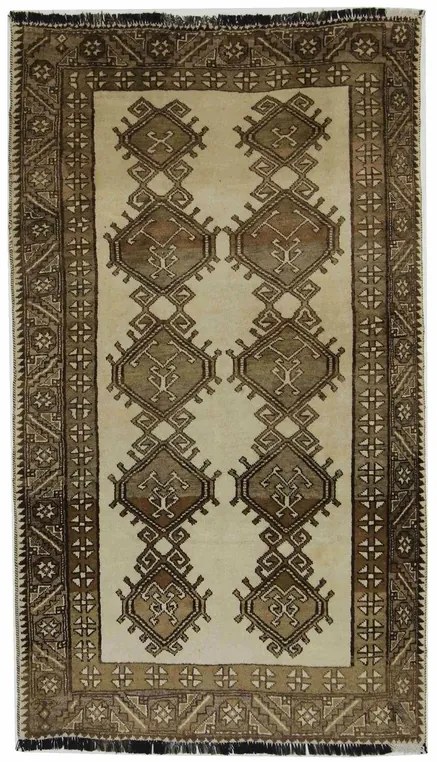 Gashghai Tappeto 130 x 260 Beige (Iran) Annodato A Mano