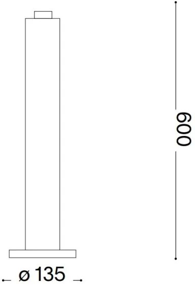 Ideal Lux - Lampada da esterno CLIO 1xE27/42W/230V 60 cm IP44 nero