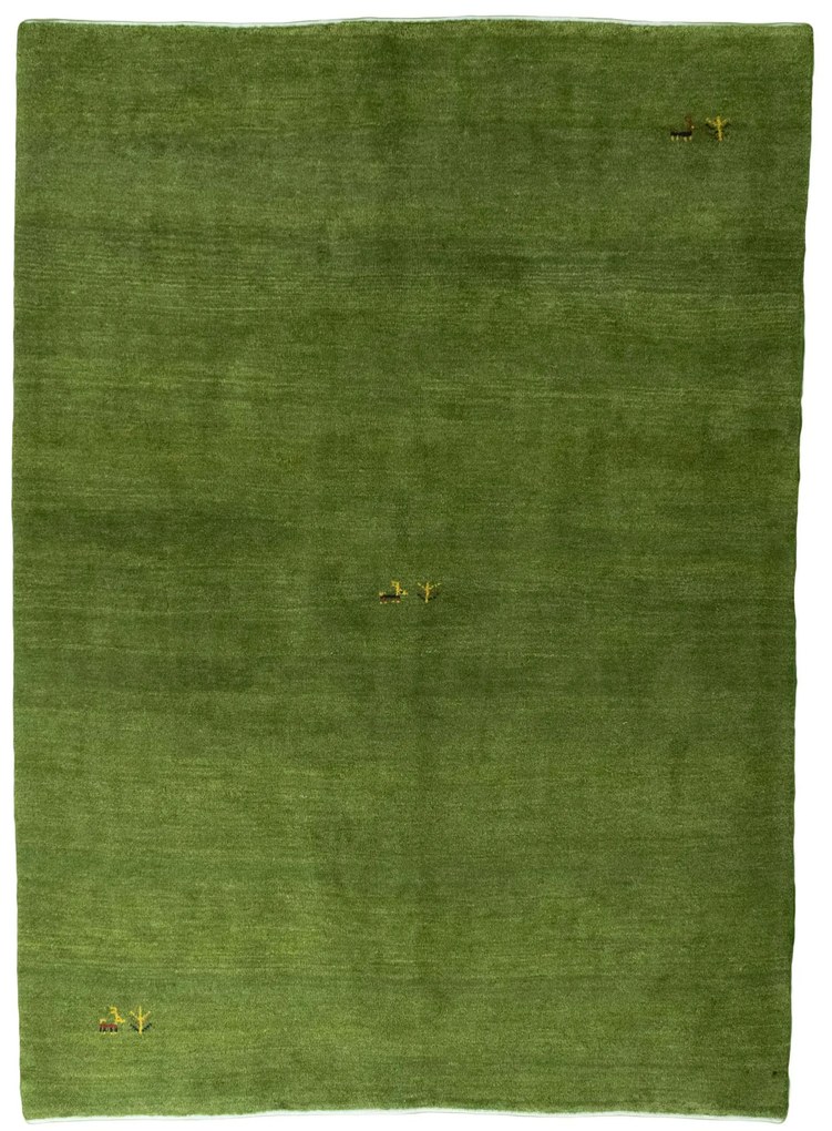 Gabbeh Tappeto persiano 230 x 170 Verde (Iran) Annodato A Mano
